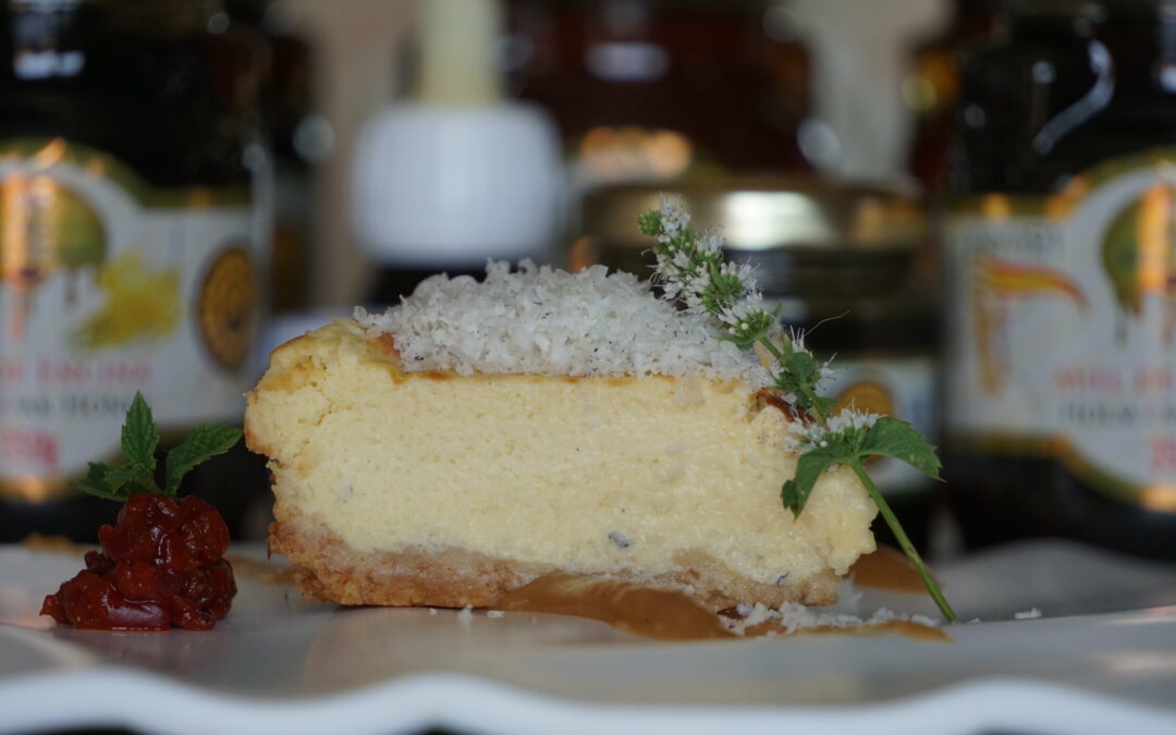 TARTA DE QUESO DE CABRA CON MIEL DE ENCINA GRAN RESERVA